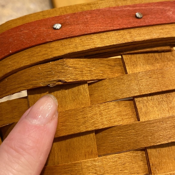 Vintage Longaberger Mother’s Day Vanity 1996 Basket, Protector Set and Lid USA - Picture 15 of 17